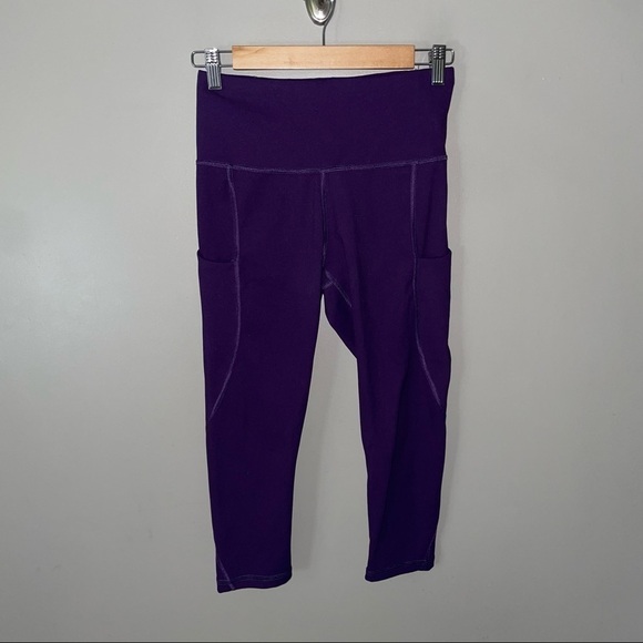 Funani Purple Capri Leggings - Picture 1 of 4